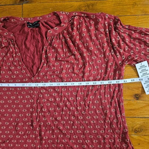 Urban Outfitters Floral Tunic Blouse Size Medium Boho Top NWT - Picture 3 of 6